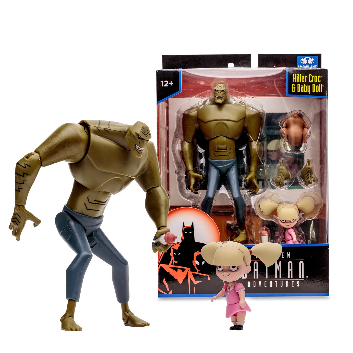 McFarlane Toys - The New Batman Adventures Killer Croc & Baby Doll, 6in Scale Figure