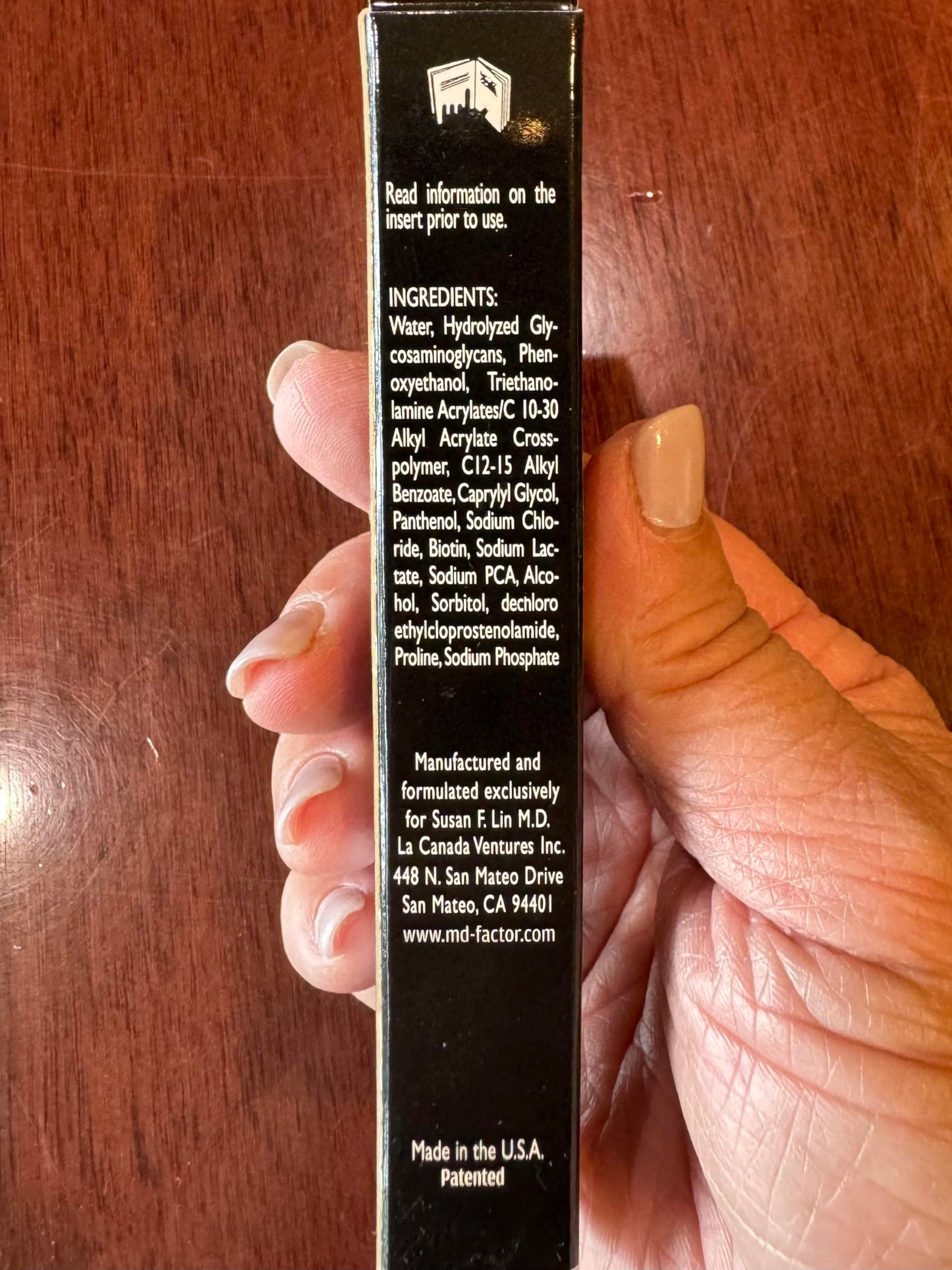 MD Lash Factor Eyelash Conditioner - 0.1 fl oz, 3-Month Supply - Daily Lash Serum with Peptides and Biotin for Thicker Lashes