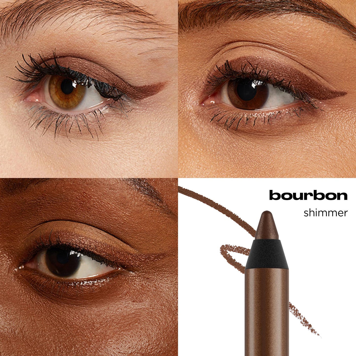 URBAN DECAY 24/7 Glide-On Waterproof Eyeliner Pencil - Smudge-Proof, Long-Lasting, Transfer-Proof, Up to 16HR Wear, Smooth No-Tug Formula, Bourbon
