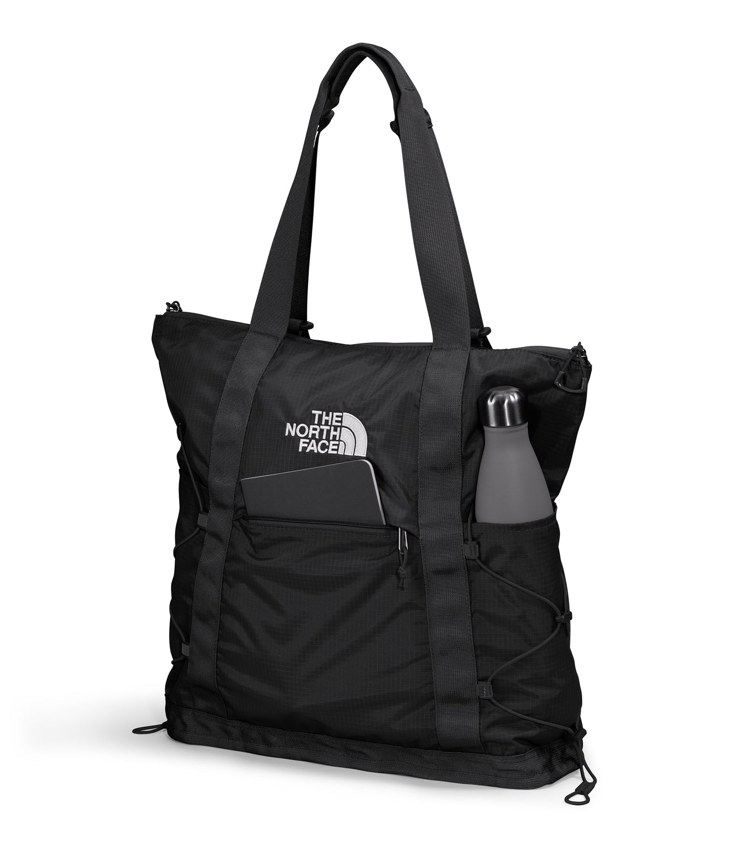 The North Face Borealis Tote Bag - Over Shoulder & Backpack Carry Options, Water Repellent, 16" Laptop Sleeve, TNF Black/TNF Black-NPF, One Size
