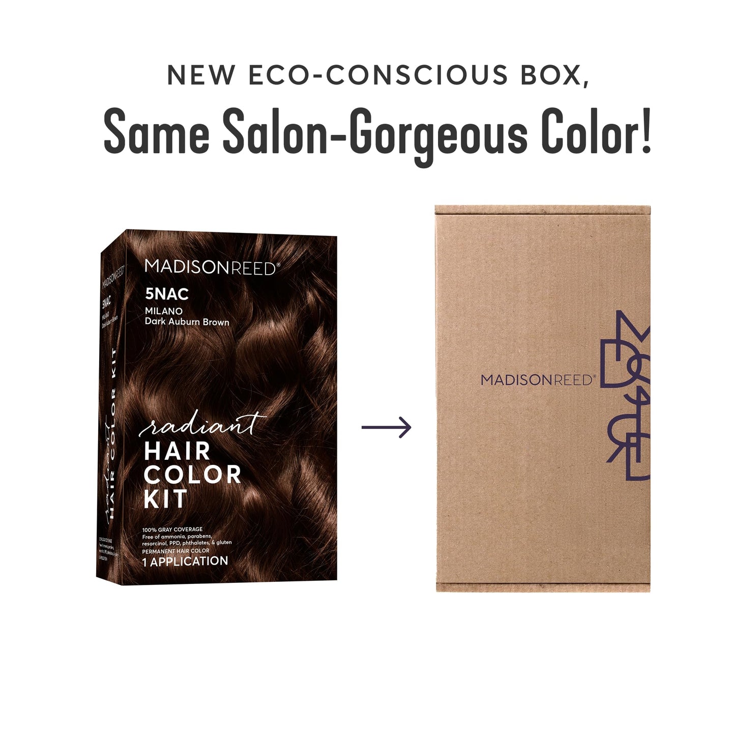 Madison Reed Radiant Hair Color Kit - 6NAC Medium Chocolate Brown with Copper-Auburn Undertones (Verona), Dimensional Gray Hair Blending Permanent
