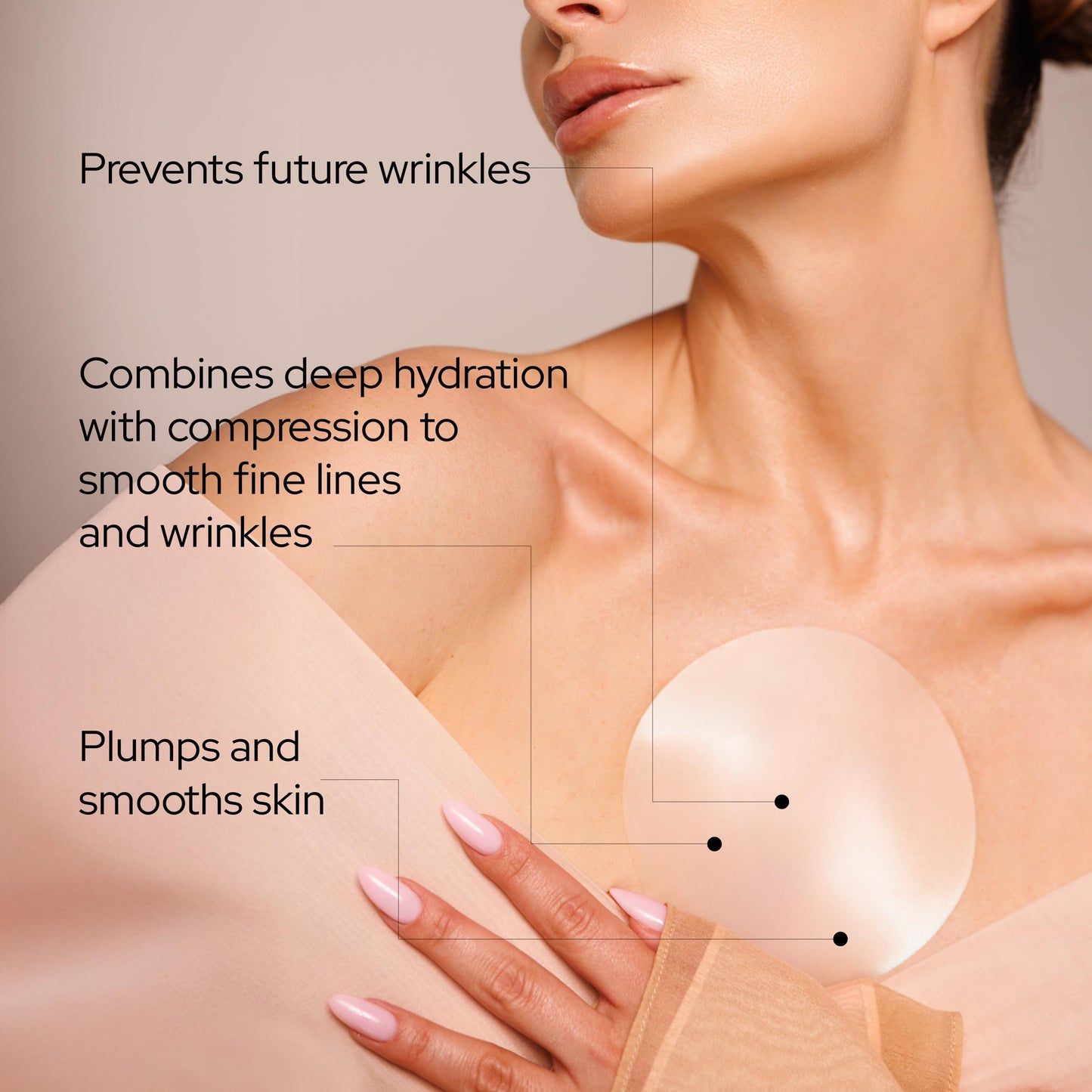 SiO Beauty ChestLift - Wrinkle-Smoothing, Medical-Grade Silicone Patches for Chest Fine Lines - Reusable Up to 10x - Cruelty-Free