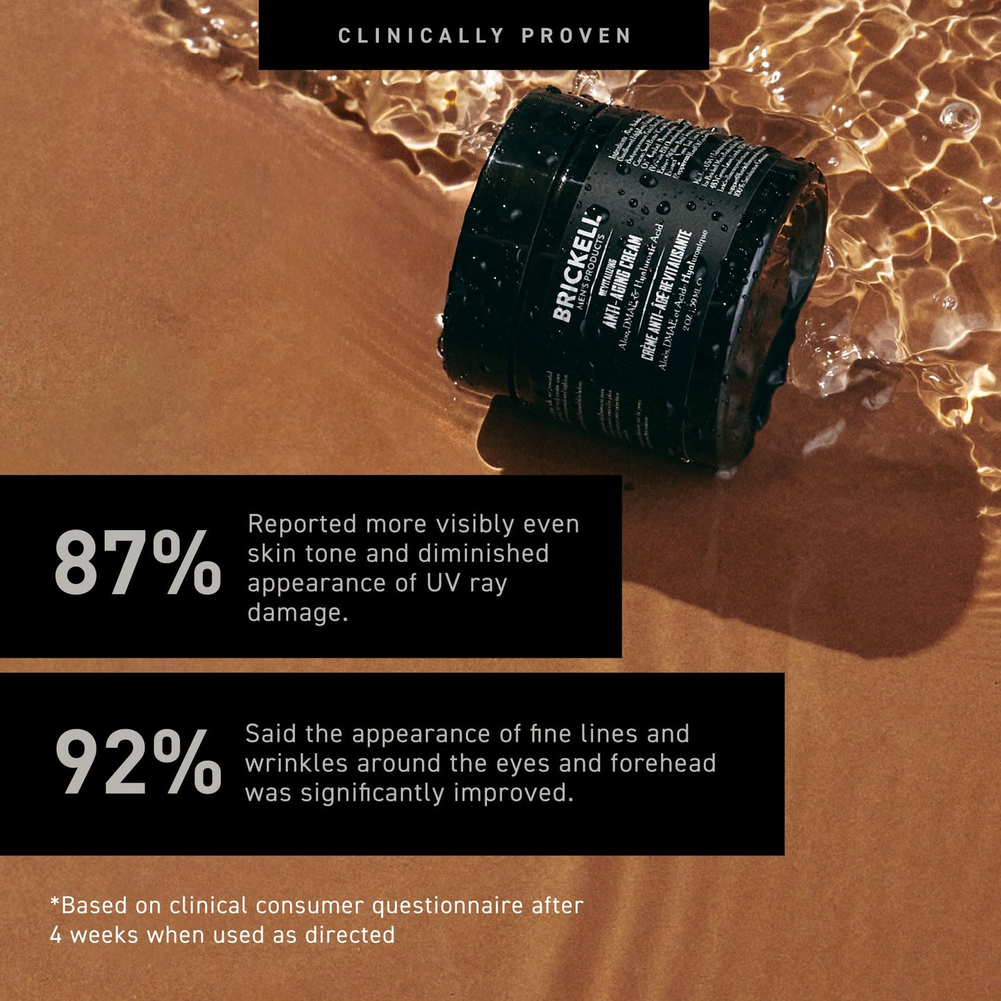 Brickell Men's Revitalizing Anti-Aging Cream For Men, Anti Wrinkle Night Face Cream To Reduce Fine Lines and Wrinkles, With Vitamin E, Jojoba Oil, Beauty and Personal Care Brickell Men's Products