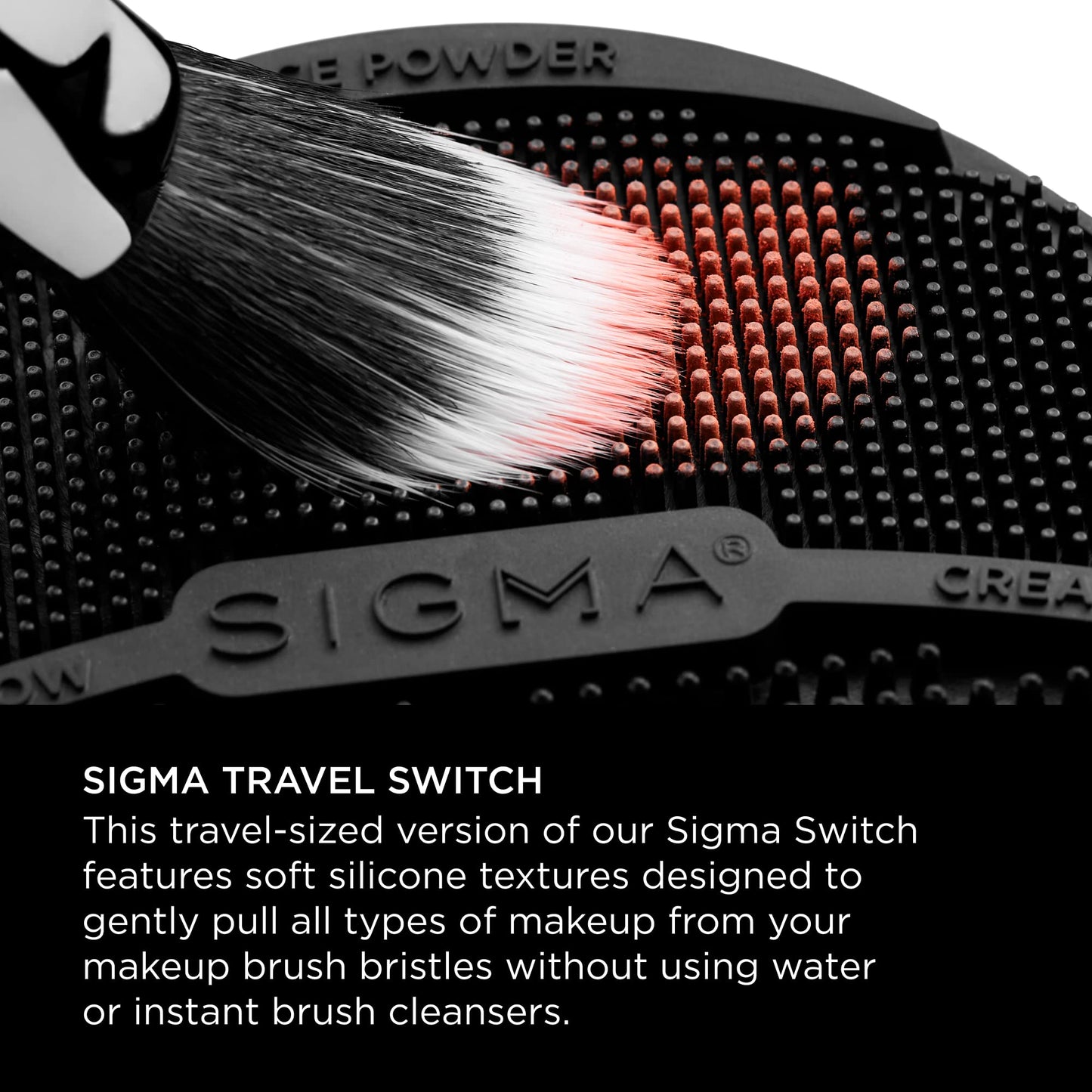 Sigma Switch by Sigma Beauty - Silicone Makeup Brush Cleaner for Switching Shades and Pigments, Switch Cleaning Mat for Superior Makeup Brush Cleaning