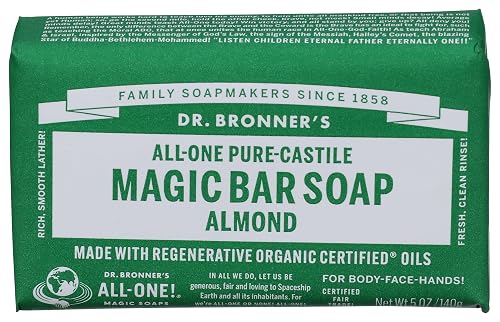 Dr. Bronners Almond Castile Bar Soap, 5 OZ