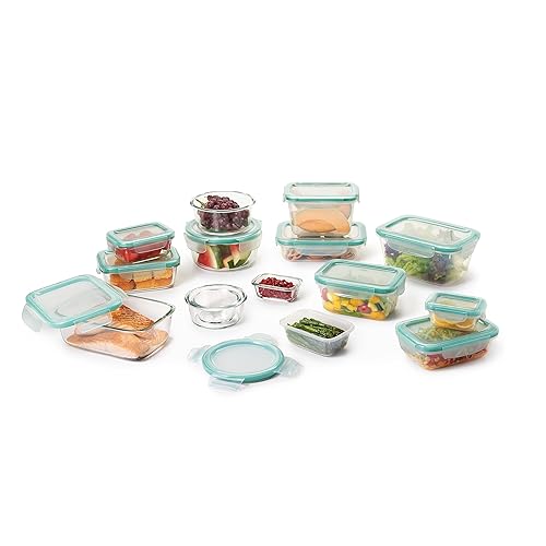 OXO Good Grips Smart Seal Leakproof Airtight Glass & Plastic Food Storage Container Set