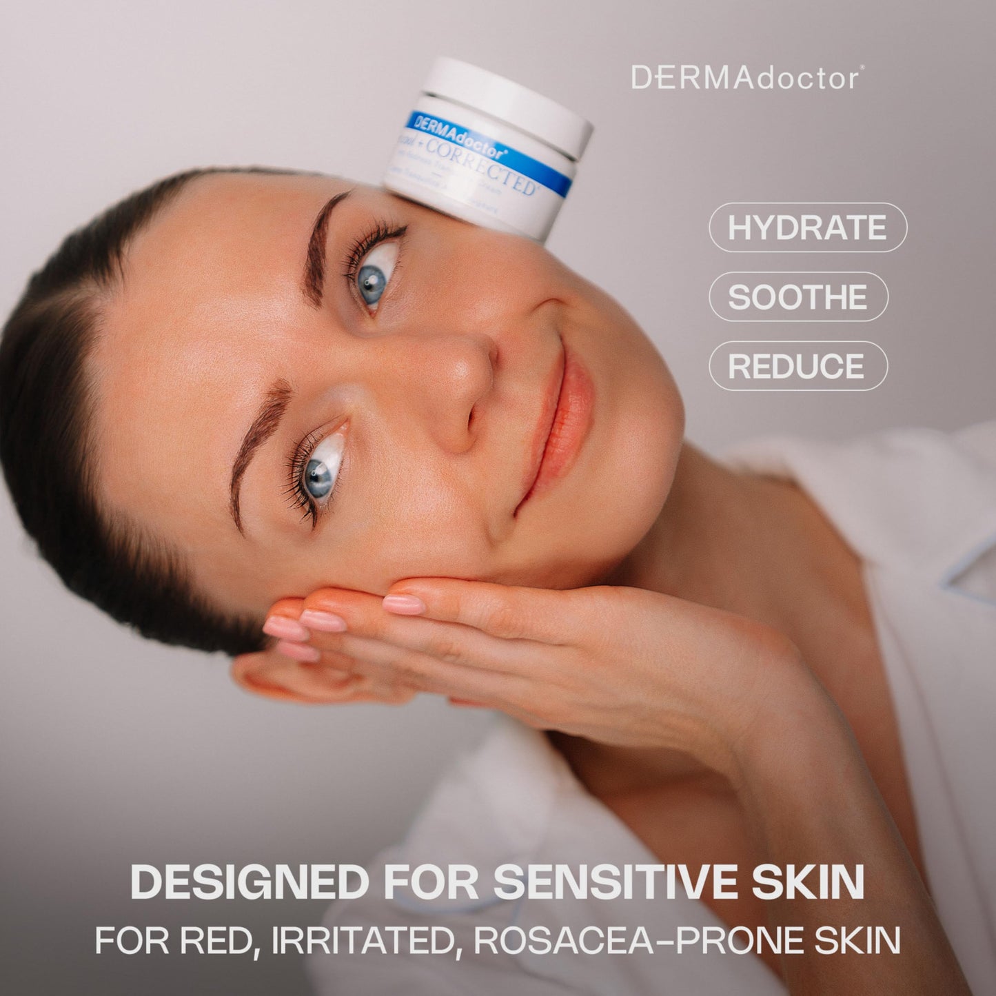DERMAdoctor Hyaluronic Acid Moisturizer, Hydrating Moisturizer Face Cream Delivering Redness Relief For Face And Soothing Hydration with Squalane