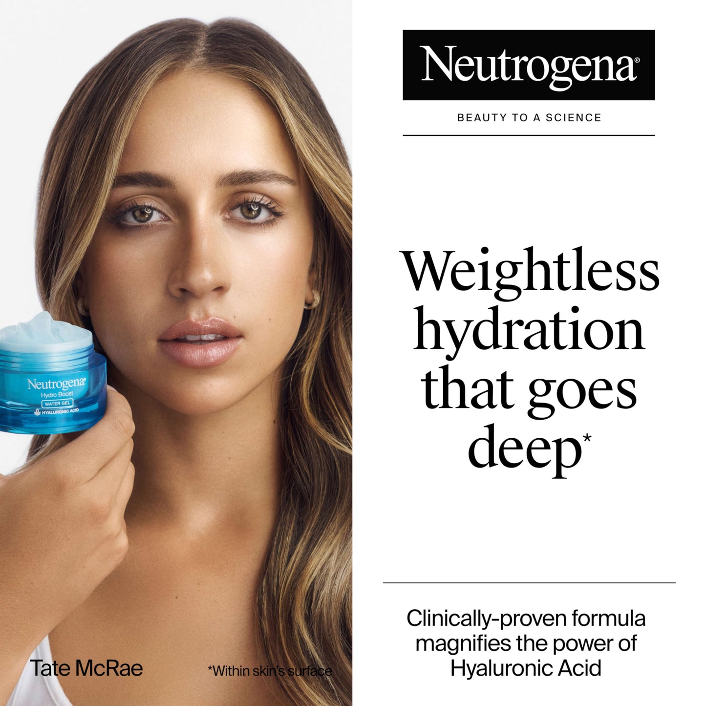 Neutrogena Hydro Boost Water Gel, 24 Hr Hydration for Normal/Oily Skin, Signature Fragrance, Face Moisturizer with Hyaluronic Acid, Skin Care