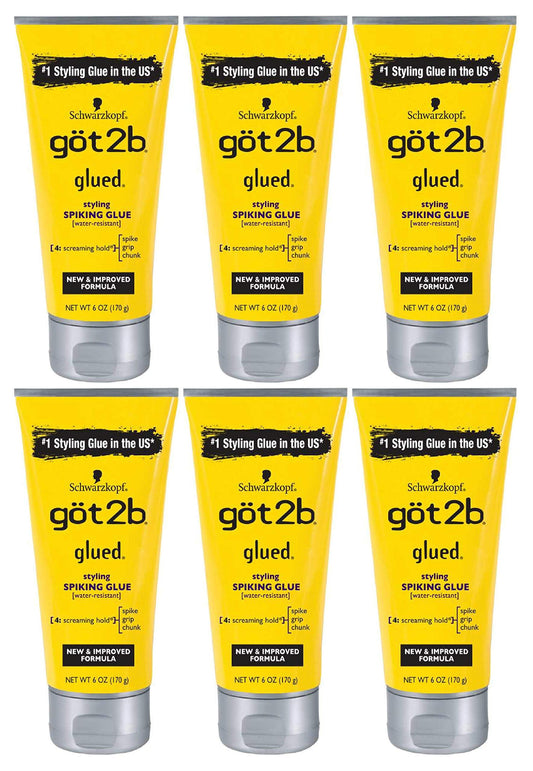 Schwarzkopf Got2b Glued Spiking Glue 6 Oz (Pack of 6)