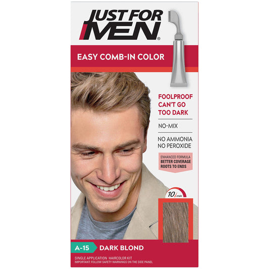 JUST FOR MEN AutoStop Haircolor, Dark Blond A-15 (4 Pack)