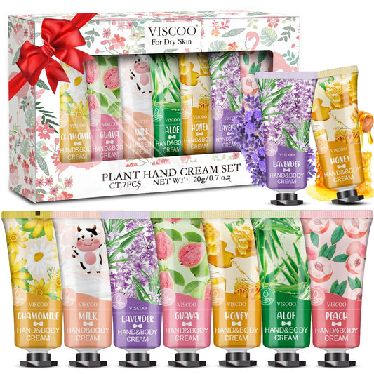 6 Pack Plant Fragrance Moisturizing Hand Cream Gift Set for Dry Hands,Mini Hand Cream Travel Bulk-30ml,6 Different Scents as Gifts Beauty and Personal Care VISCOO Default Title