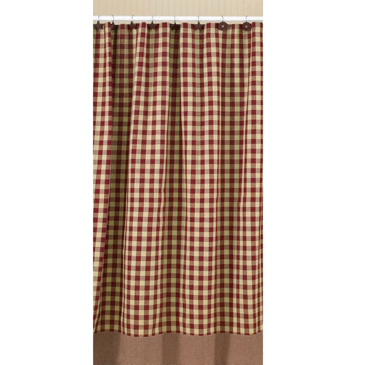 Park Designs York Shower Curtain, 72 x 72, Wine