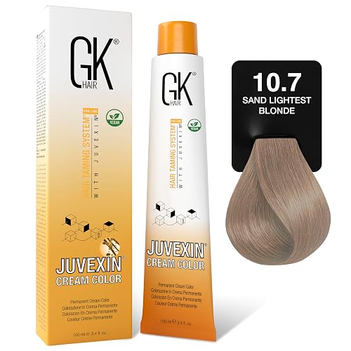 GK HAIR Global Keratin Professional Hair Color Cream Tube (3.4 Fl Oz/100ml) Nourishing & Cleansing Colors for Styling High Performance Long Lasting