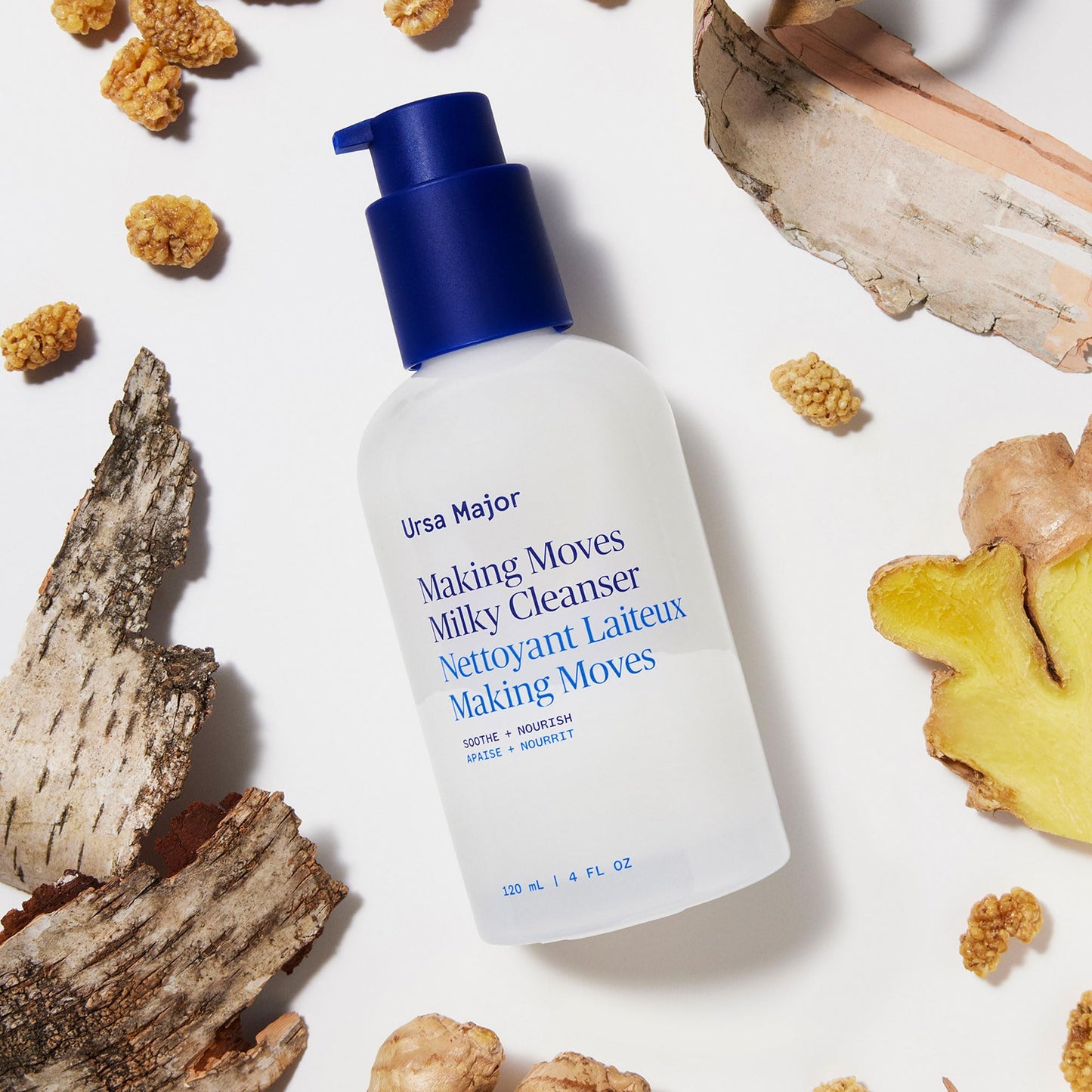 Ursa Major Making Moves Milky Cleanser | Natural, Vegan & Cruelty Free | Daily Non-Foaming cleanser for Normal to Dry & Sensitive Skin | For Men