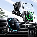 CHGeek for 15W Magsafe Car Mount Charger, Wireless Car Charger Magnetic Car Phone Holder Mount Fit iPhone 16 15 14 13 Magsafe Case…