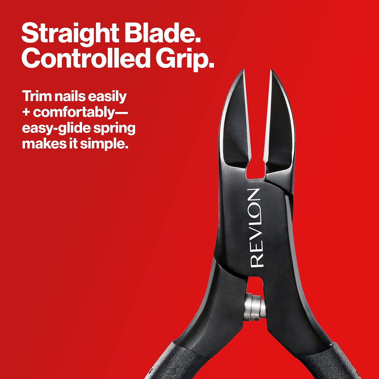 Revlon Comfort and Control Nail Nipper, Easy to Use Trimmer for Manicures, Stocking Stuffer for Women & Men, 1 Count