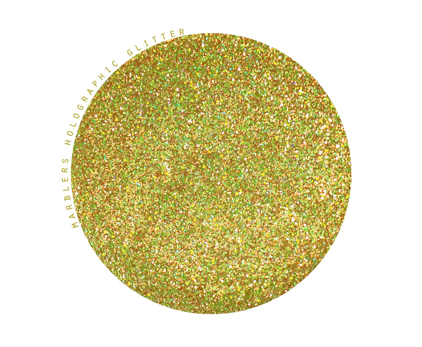 MARBLERS Holographic Glitter [Holo Olive Gold] 1.5oz (42g) | Fine | Non-Toxic, Vegan, Cruelty-Free | Face, Body, Eyeshadow, Hair, Festival, Party