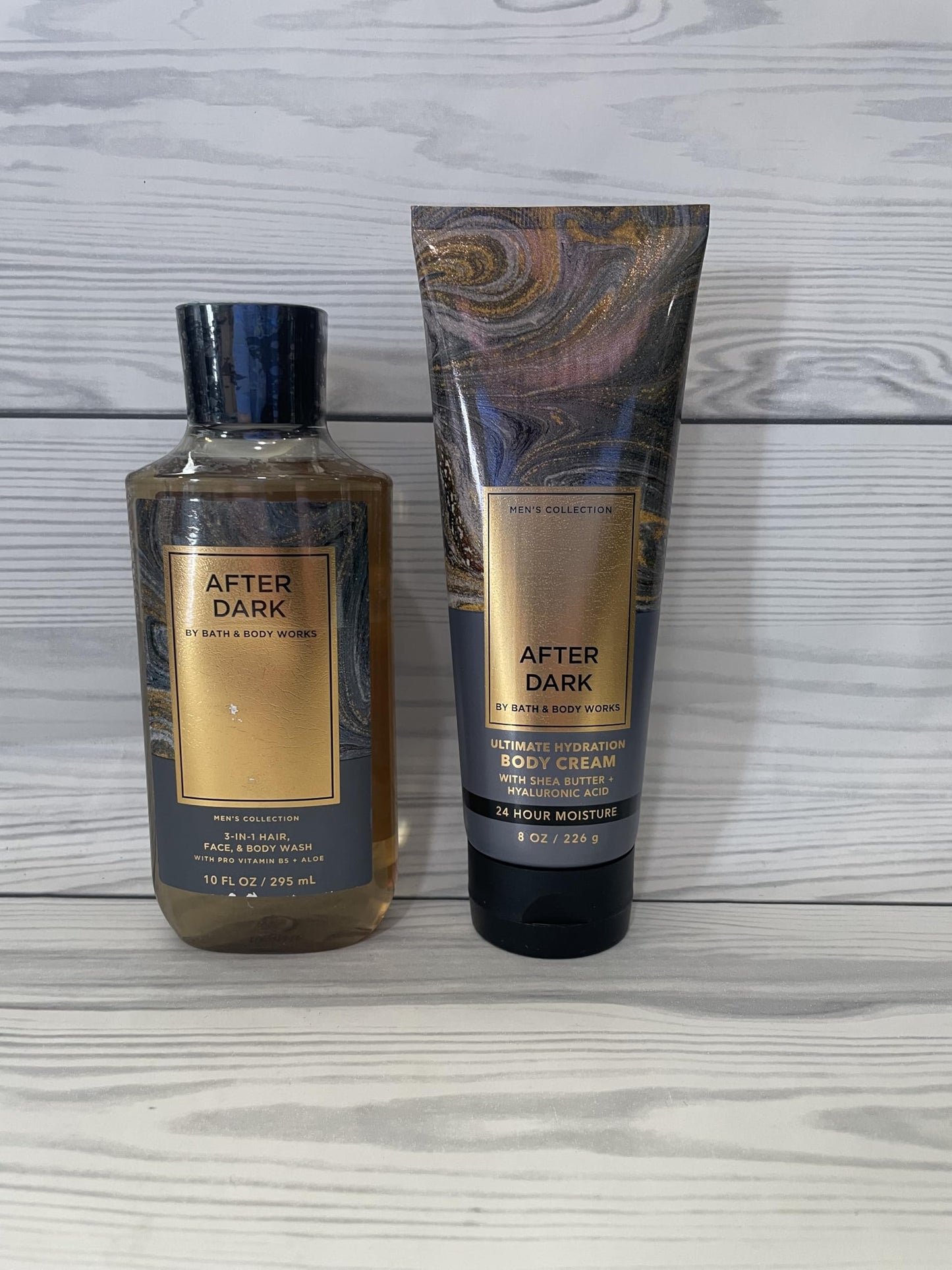 Bath & Body Works After Dark Men's 3-in-1 Hair, Face & Body Wash and Body Cream 2 Piece Set Beauty & Personal Care Bath & Body Works