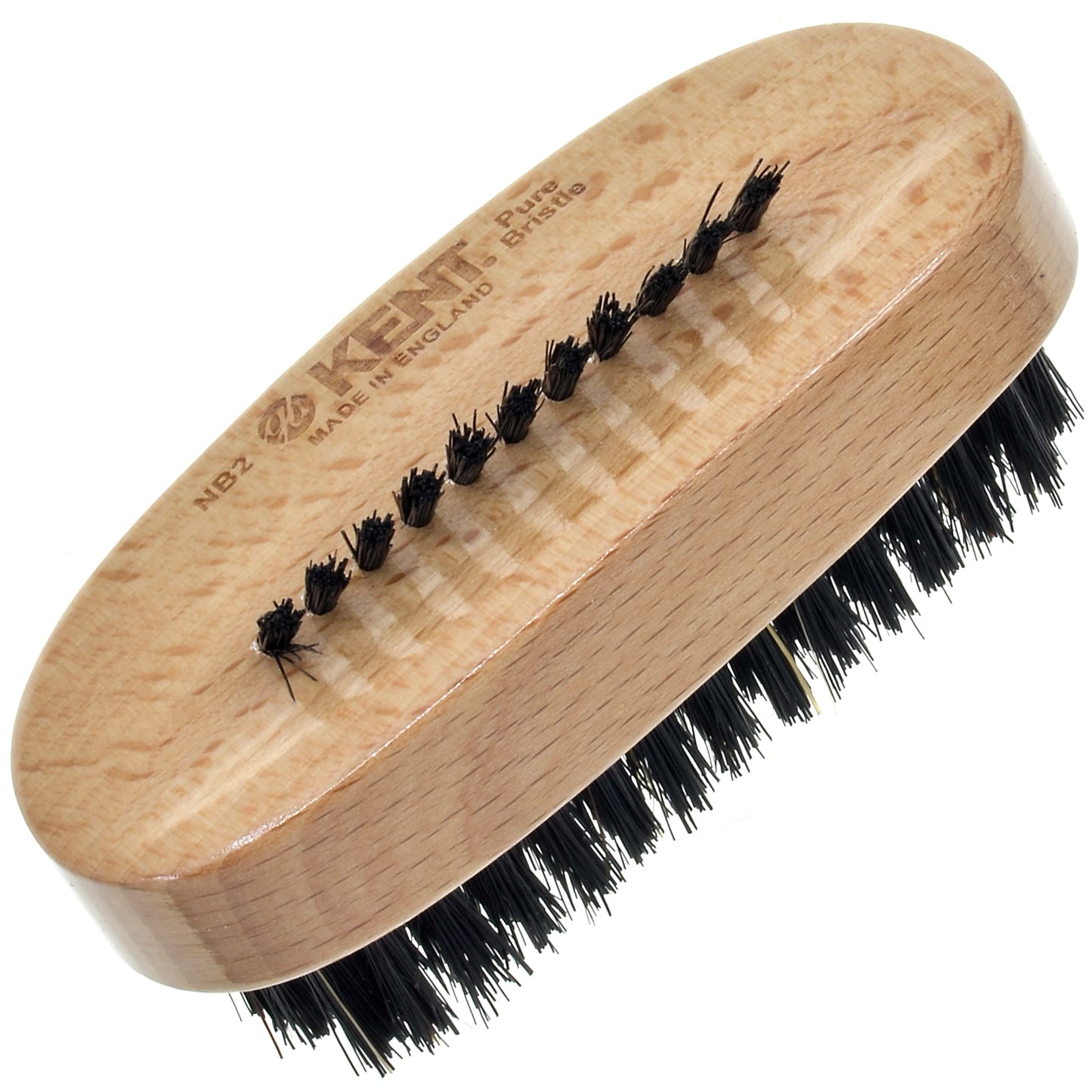 Kent NB2 Natural Bristle Fingernail Brush and Hand Scrub Brush, Beechwood Nail Brusher to Clean Nails and Scrubber for Hands and Feet Beauty & Personal Care KENT