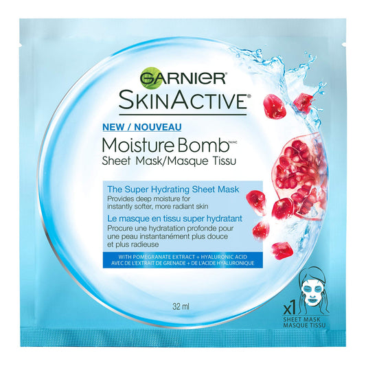 Garnier SkinActive Super Hydrating Sheet Mask, 0.08 Ounce, 1 Count Beauty & Personal Care Garnier