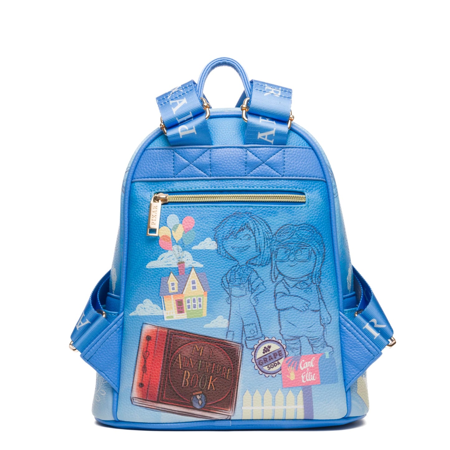 Wondapop Disney Pixar UP Carl and Ellie 11" Vegan Leather Mini Backpack