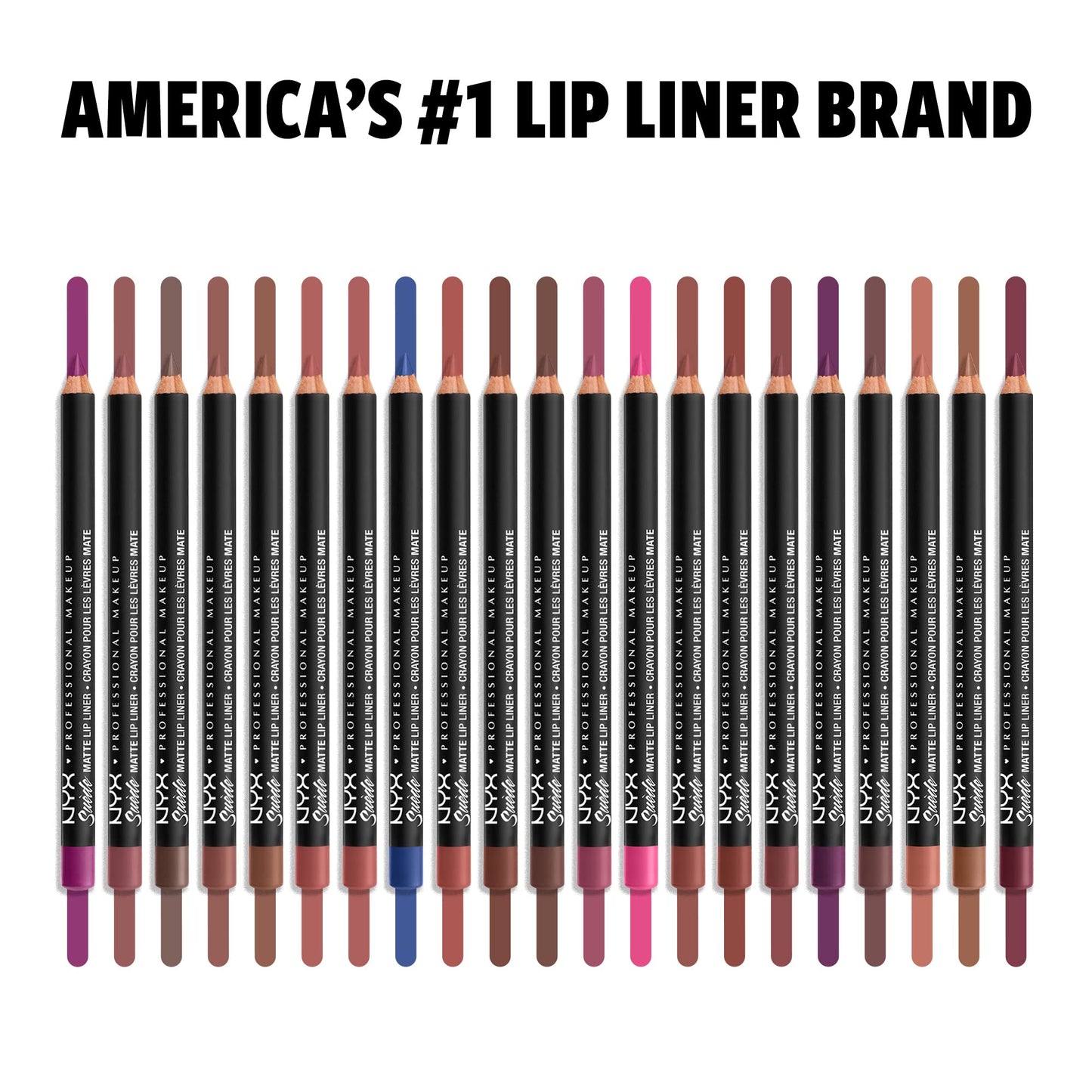 NYX PROFESSIONAL MAKEUP Suede Matte Lip Liner, Vegan Formula - Pink Lust (Hot Pink) Beauty & Personal Care NYX PROFESSIONAL MAKEUP