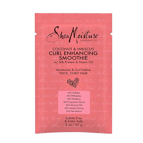 SheaMoisture Coconut and Hibiscus Curl Enhancing Smoothie 2 oz Packette (6 PACK)