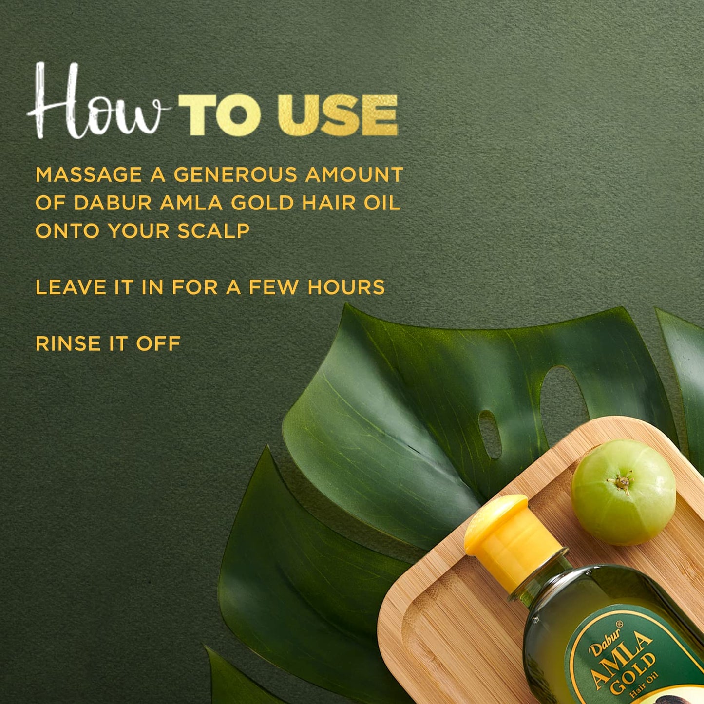 Vatika Naturals Amla Hair Oil - Nourishing Herbal Hair Oil for Stronger, Thicker & Shinier Hair - Enriched with Amla Extracts to Reduce Hair Fall