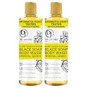 Dr Jacobs Naturals Authentic African Black Liquid Soap with Sensual Monoi Scent | All-In-One Face Wash, Sensitive Skin Body Wash, Shampoo, Shaving