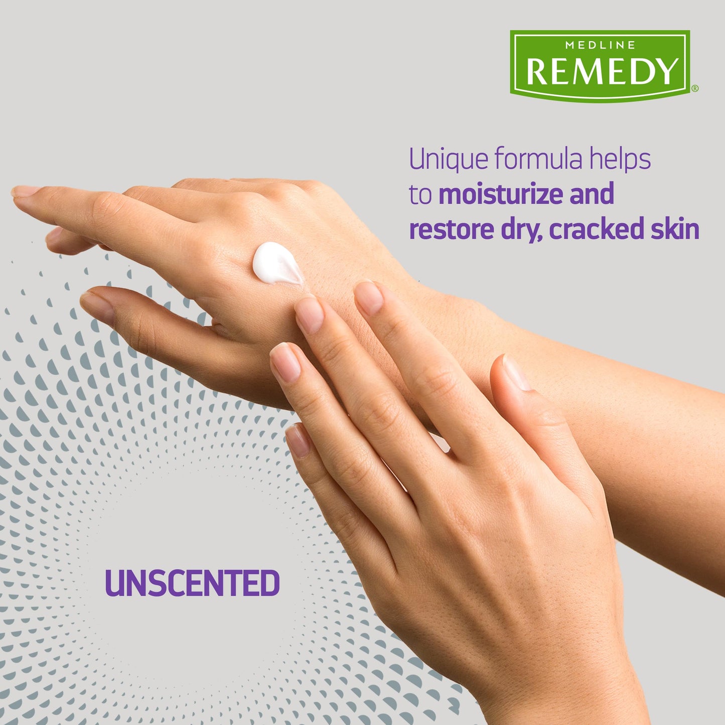 Medline Remedy Specialized Skin Cream, Unscented (2 fl oz), 1.5% Dimethicone, Nourishing Moisturizer for Dry Skin, Paraben-free, and Hypoallergenic