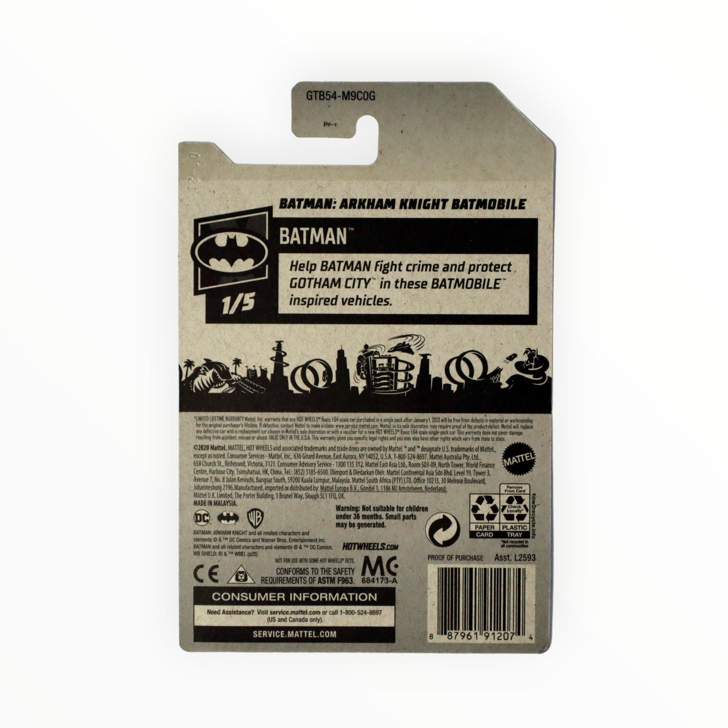 Hot Wheels Arkham Knight Batmobile