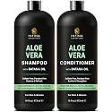 INFINA ESSENTIALS Shea Butter Shampoo & Conditioner Set | 16 fl oz Each | with Batana Oil & Argan Oil | Moisturizing, Strengthening & Frizz Control