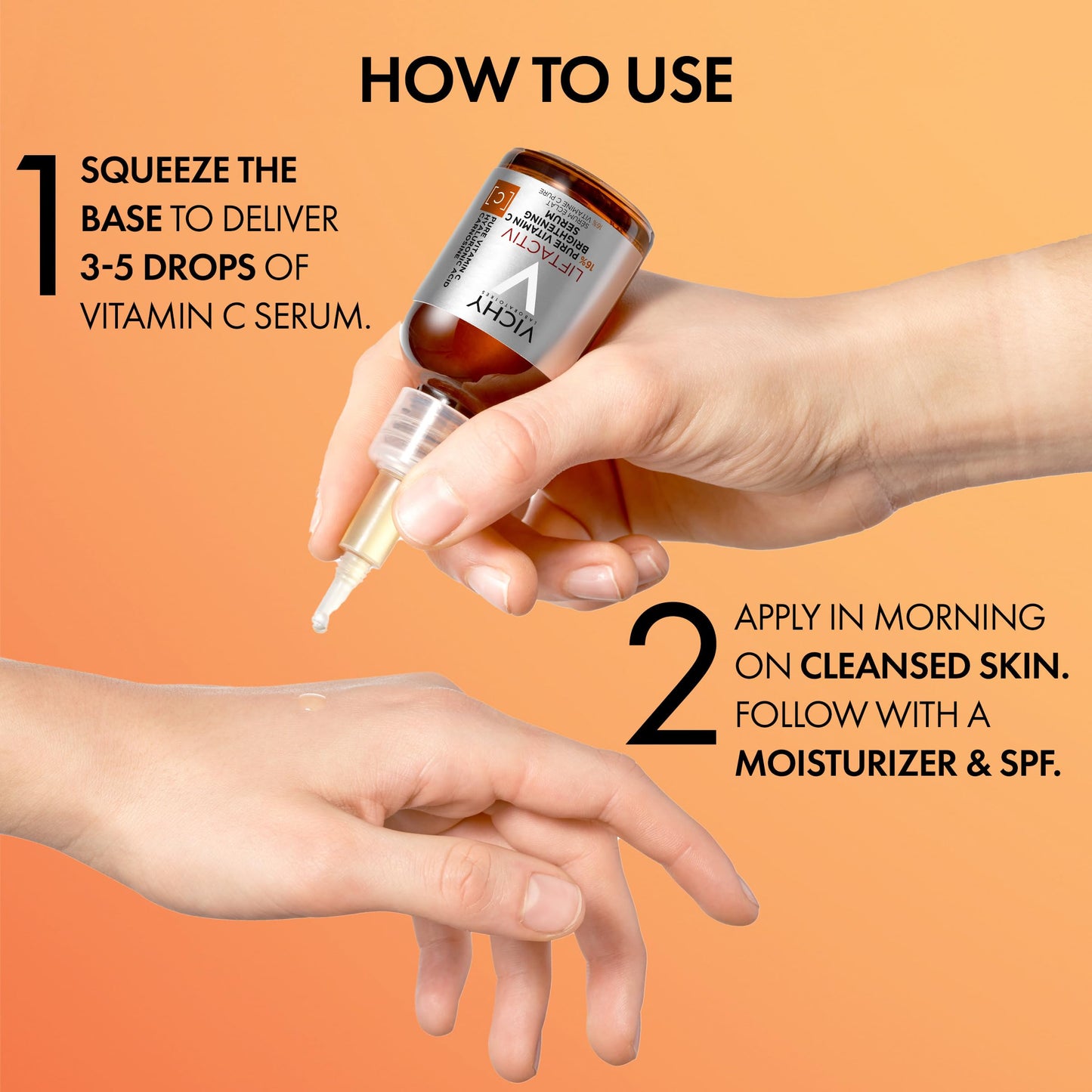 Vichy LiftActiv Vitamin C Serum For Face, Brightening Serum With 16% Pure Vitamin C + Hyaluronic Acid + Vitamin E, Improves Radiance & Firmness, Anti Beauty and Personal Care VICHY