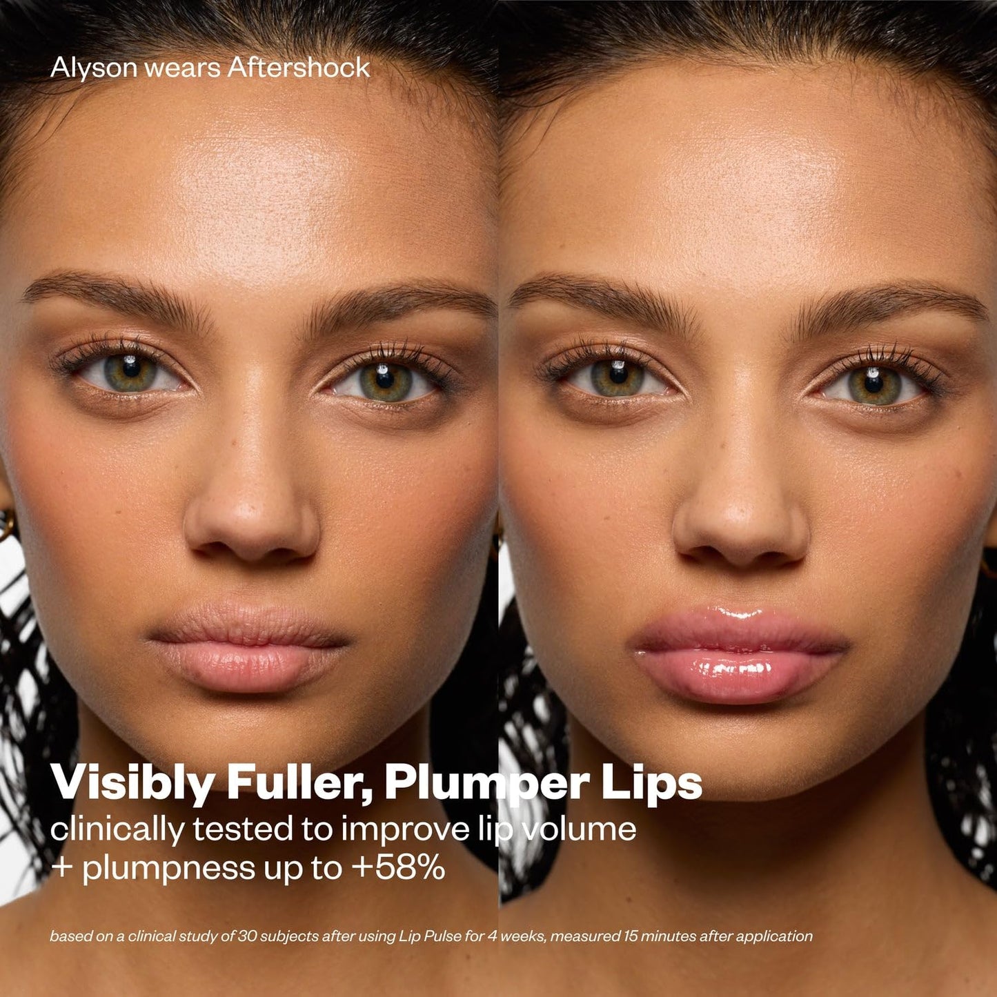 Kosas Lip Pulse Lip Plumper Gloss - Non-Sticky Hydrating Lip Gloss with Warming-Cooling Tingle, Mirror Shine Finish, Visibly Fuller Lips, Love Potion