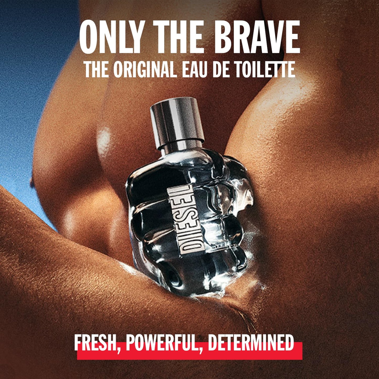 Diesel Only the Brave Eau de Toilette Spray Cologne for Men, Notes of Lemon, Rosemary, and Sensual Ambery Wood, Fresh and Powerful Fragrance
