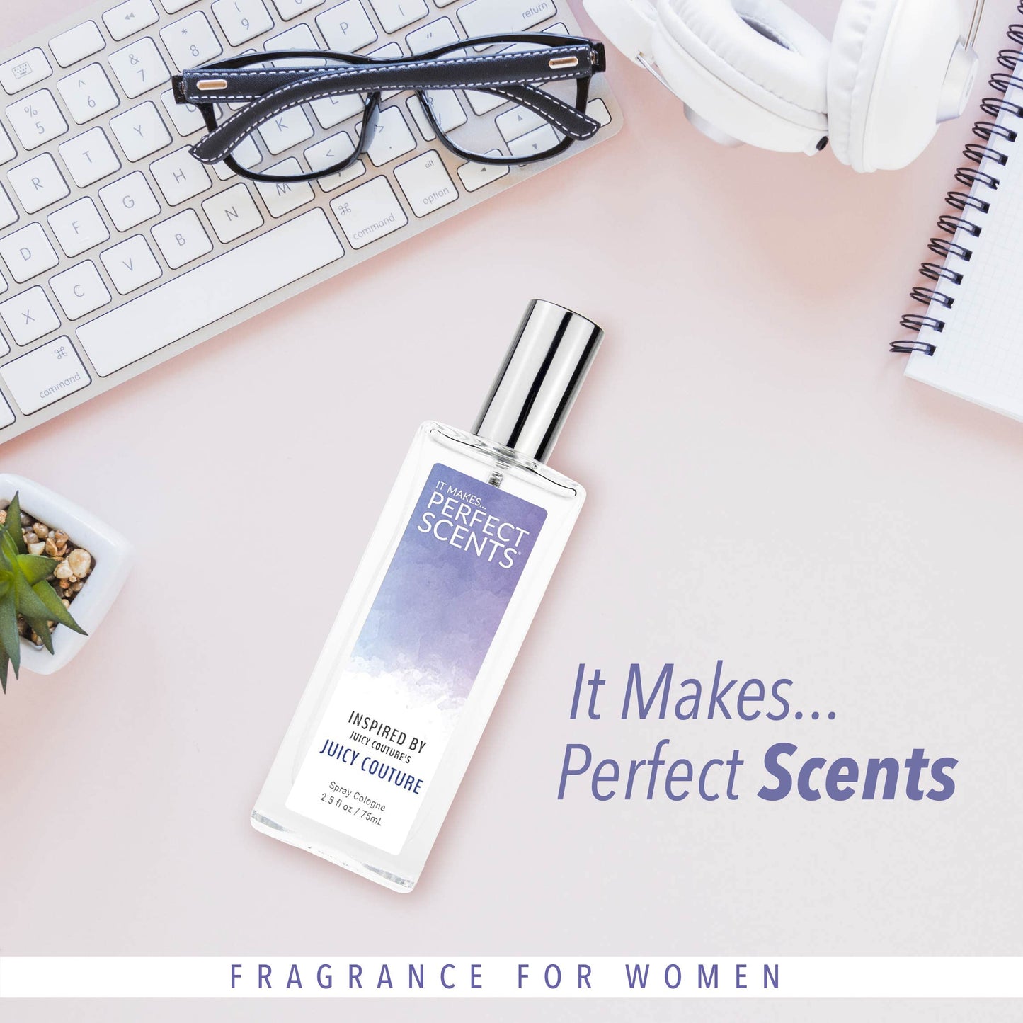 Perfect Scents Fragrances, Inspired by Juicy Couture's Juicy Couture, Women’s Eau de Toilette, Vegan, Paraben-Free, Phthalate-Free, Never Tested