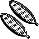 Camila Paris NV138 2 Pack French Extra Small Banana Clip Hair Comb for Fine Hair, Classic Banana Clips Hair for Thin Hair Ponytail Holder Interlocking