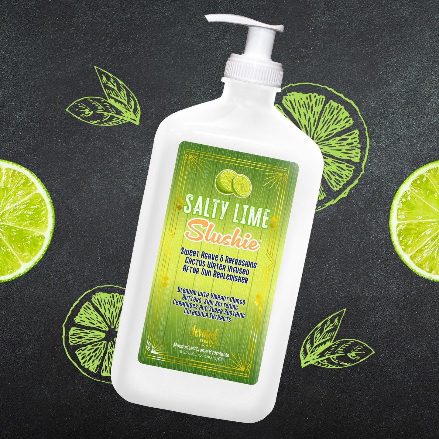 Devoted Creations Salty Lime Slushy - Skin Softening Super Smoothing After Sun Replenisher