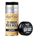 Red by Kiss Hair Wax Stick 24HR Max Hold Edge Fixer Edge Control Pomade Non-Sticky, Non-Oily Flake Free Hair Styling Wax 2.7 oz. (Jet Black)