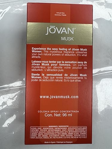 Jovan Musk Women Cologne Concentrate Spray by Jovan, 3.25 Ounce (Pack of 3)