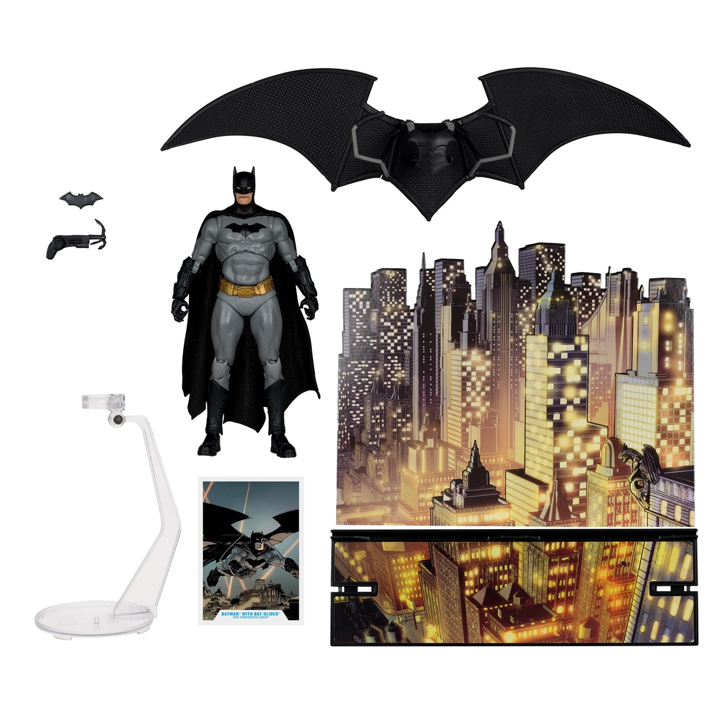 McFarlane Toys - DC Multiverse Batman with Bat-Glider (The Thirteenth Hour) Gold Label 7in Action Figure
