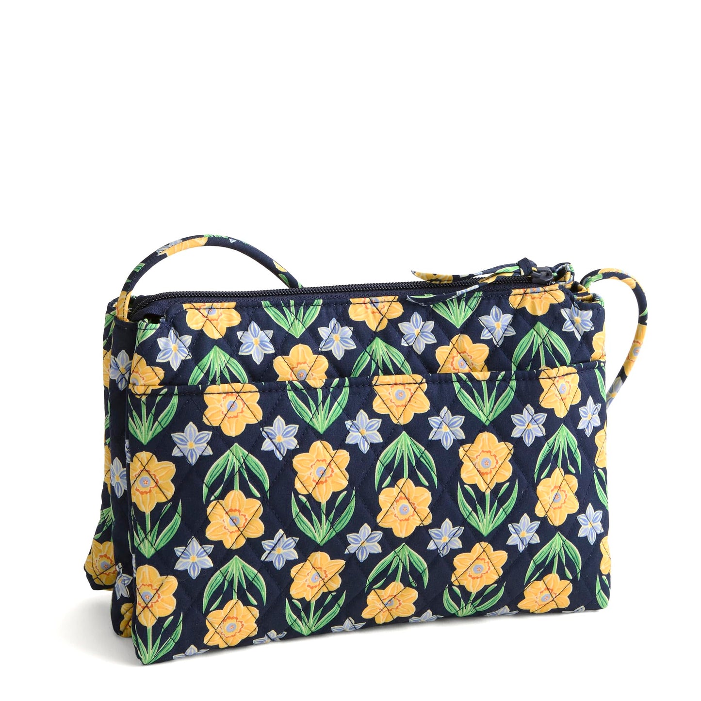 Premium Cotton Foxbury Crossbody Bag, Daffodils, One Size