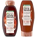 Garnier Whole Blends Smoothing Shampoo and Conditioner Set, Coconut Oil & Cocoa Butter for Frizzy Hair, Provides Up to 24HRs of Frizz & Humidity