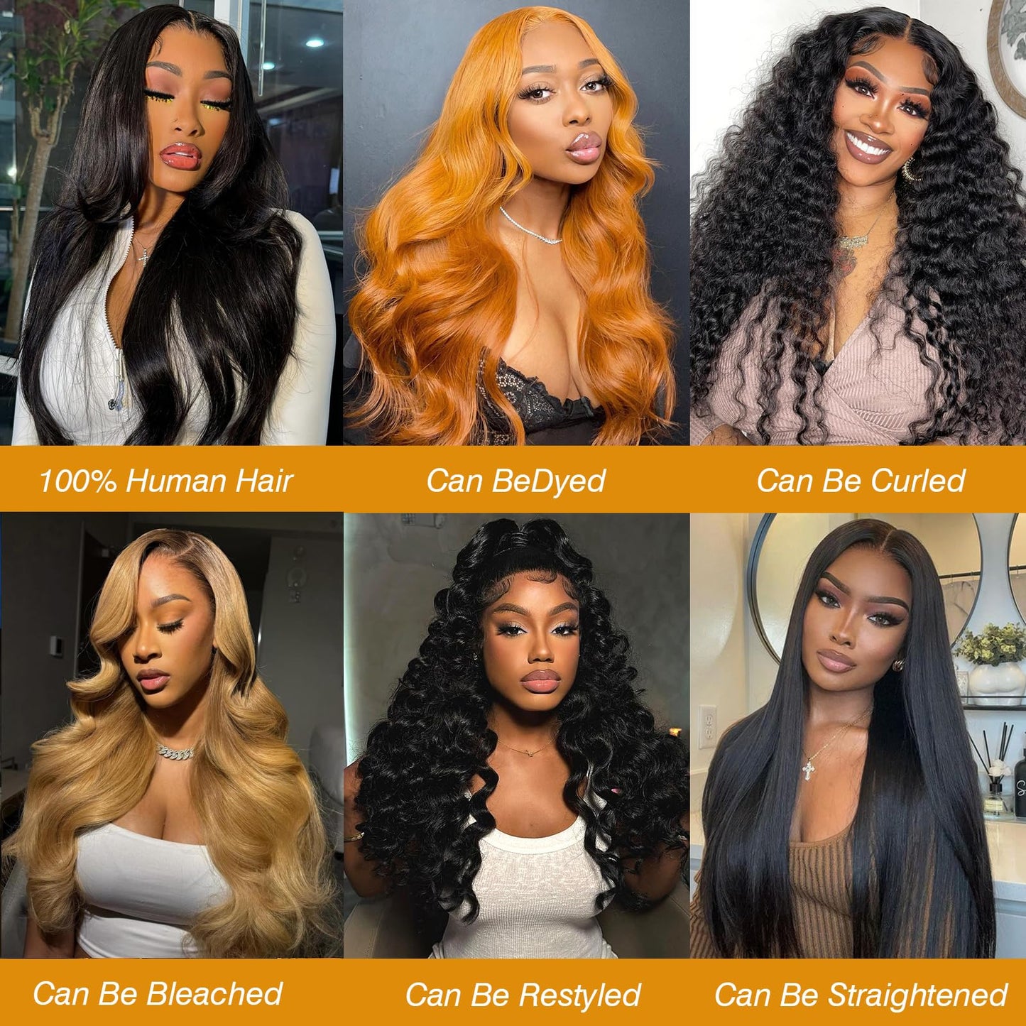 CSCHS 12A Human Hair Bundles 22 24 26 Inch Body Wave Bundles Human Hair 100% Unprocessed Brazilian Virgin Hair Quick Weave Extensions Natural Black Beauty and Personal Care CSCHS