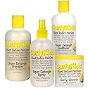 CurlyKids Textured Hair Care Set with Hair Detangler Spray, Kids Shampoo, Conditioner & Creme for Curly, Frizzy, & Wavy Hair | Sulfate & Paraben-Free