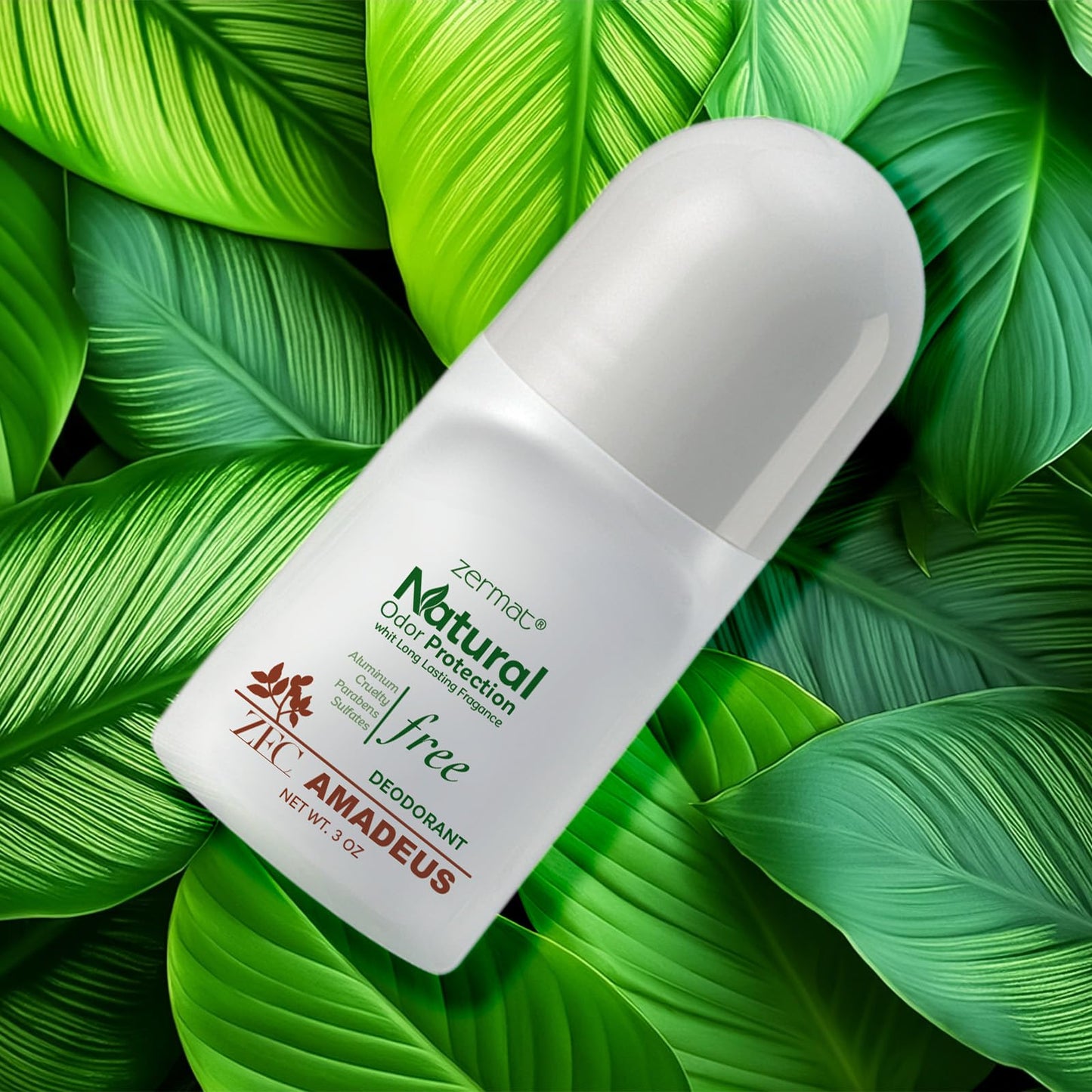Zermat Senzuel Amadeus, Natural Roll-On Deodorant, 3 Oz. Beauty and Personal Care Zermat
