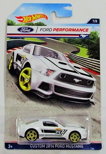 HOT WHEELS FORD PERFORMANCE WHITE CUSTOM 2014 FORD MUSTANG 7/8