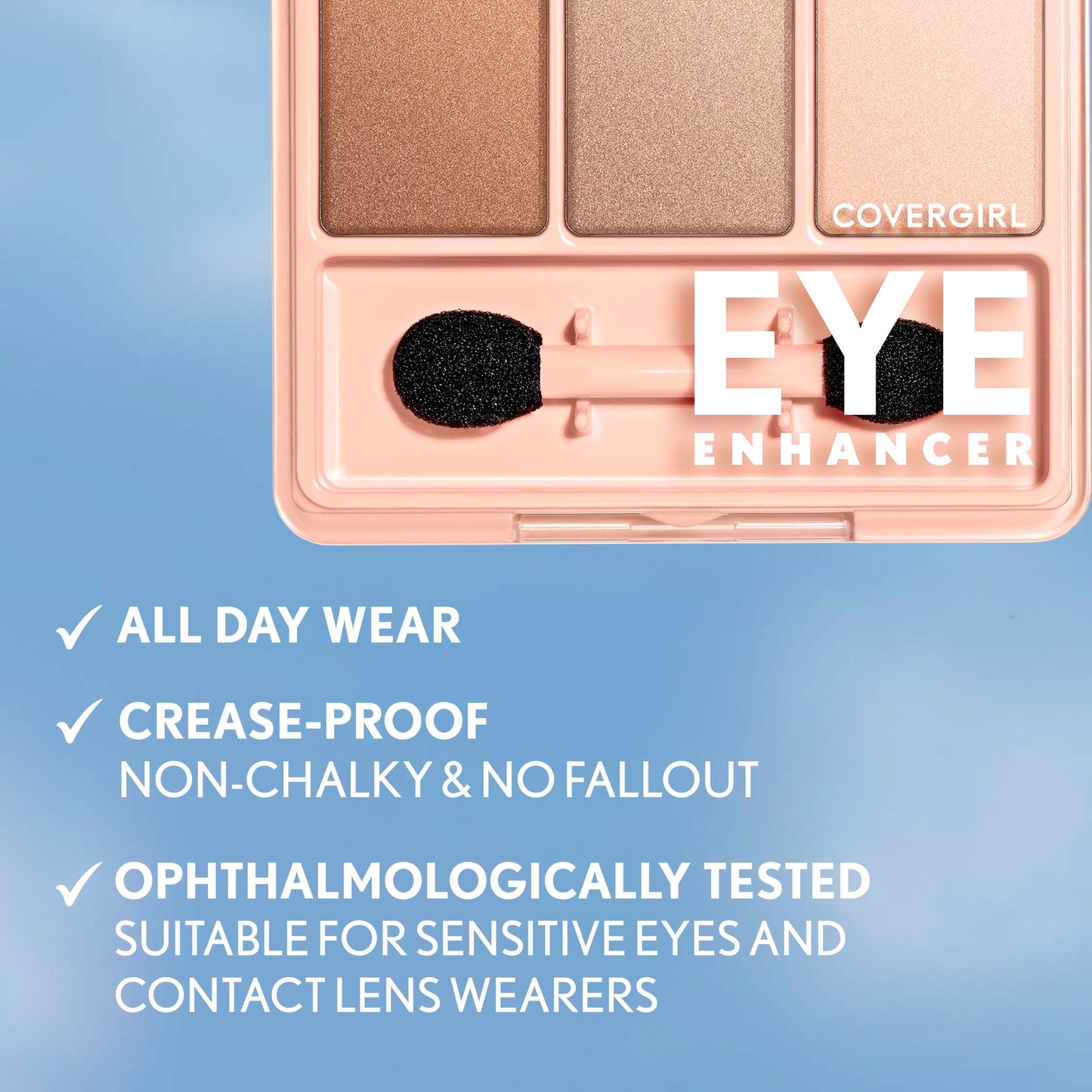 CoverGirl Eye Enhancers 3 Kit Shadow, Cafe Au Lait 105, 0.14-Ounce Packages (Pack of 3)
