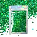 Green Face & Body Glitter - Chunky Glitter - Uses Include: Holidays, Cheerleading, Festival, Rave, Hair, Makeup, Face, Body, Nails, Resin, Arts
