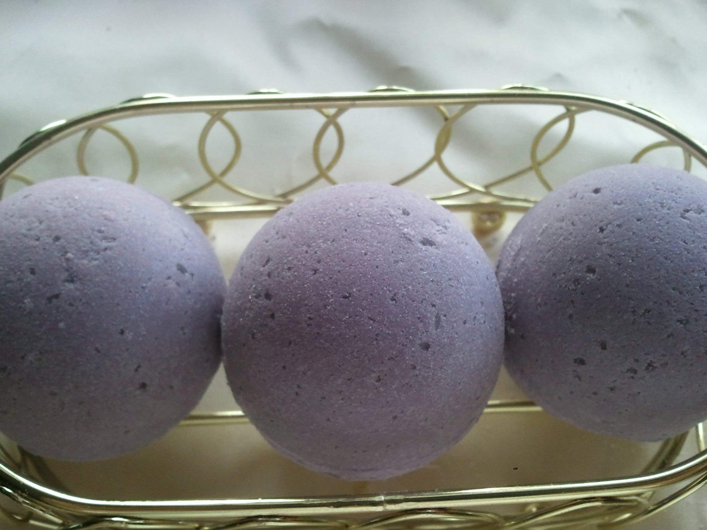 Spa Pure Tassie Lavender Bath Bombs: XL 5 oz, Ultra-Moisturizing, Individually Hand Wrapped, USA Made, (3 Count, Pack of 1)